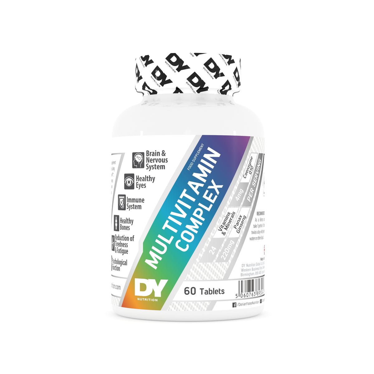 Dorian Yates Nutrition multivitaminų kompleksas, 60 tabl. kaina