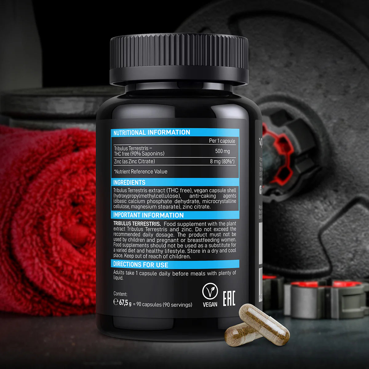 Vplab Ultra Men's Sport Tribulus Terrestris composition