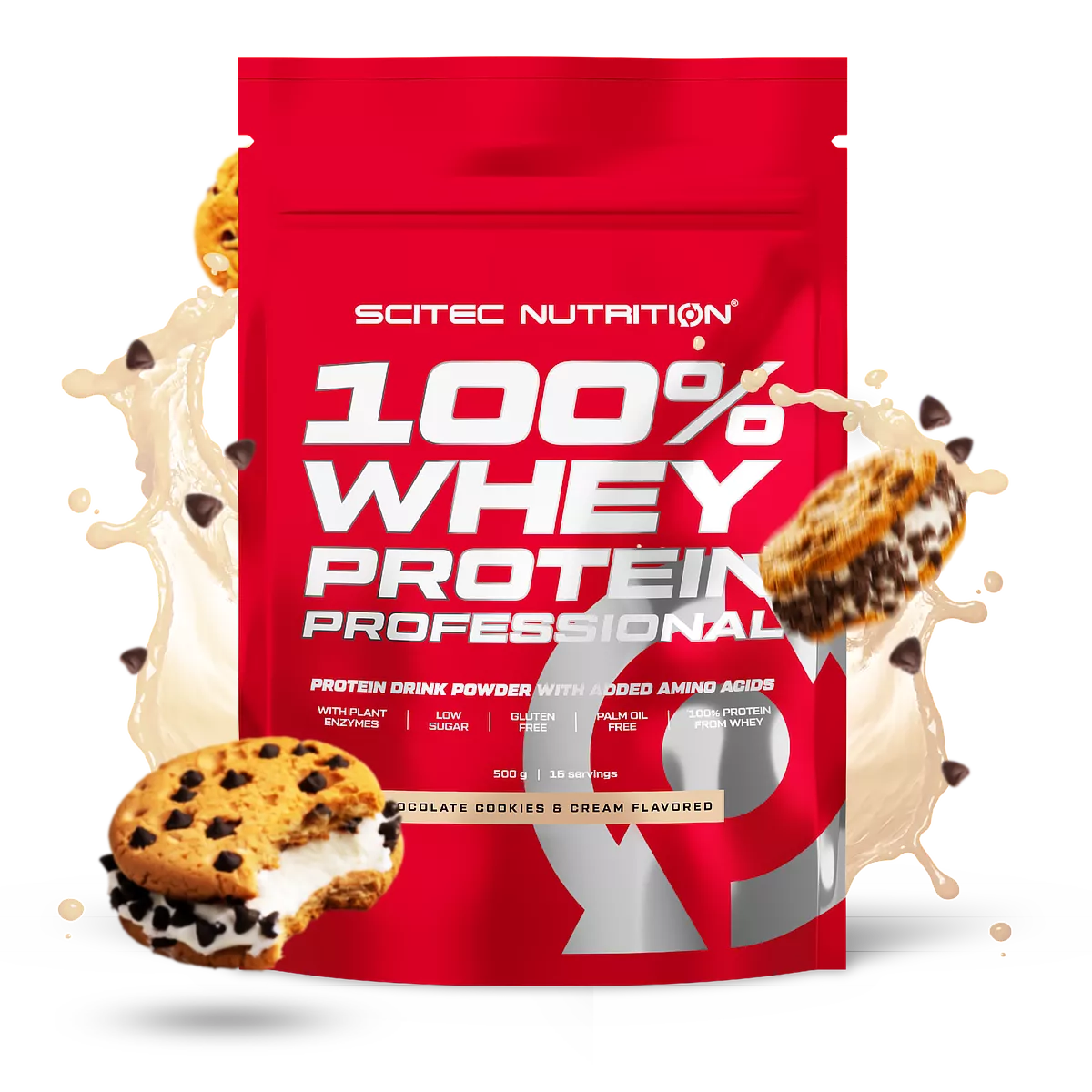 Scitec Nutrition Whey Protein 100% Professional 500g flavors cookies