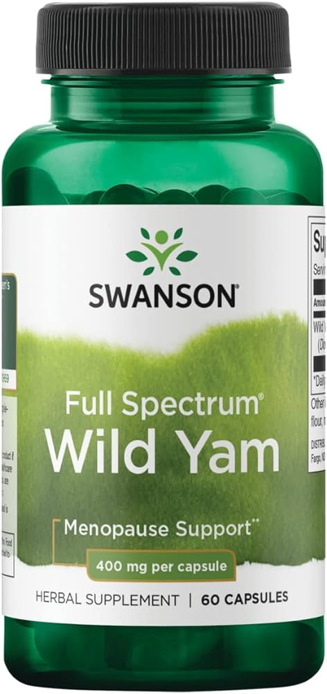 Swanson Full Spectrum Wild Yam, 400 mg – 60 kapsułek