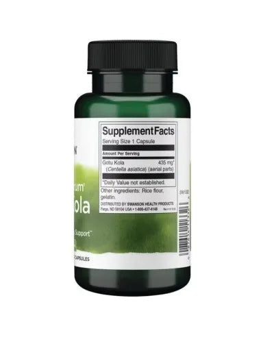 Swanson, Gotu Kola, 435 Mg, 60 Capsules sudetis