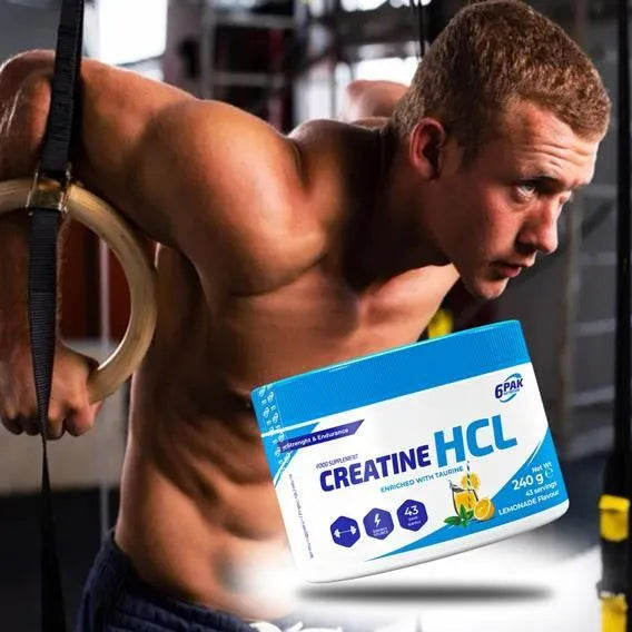 6PAK CREATINE HCL 240 g SŁOIK LEMONADE