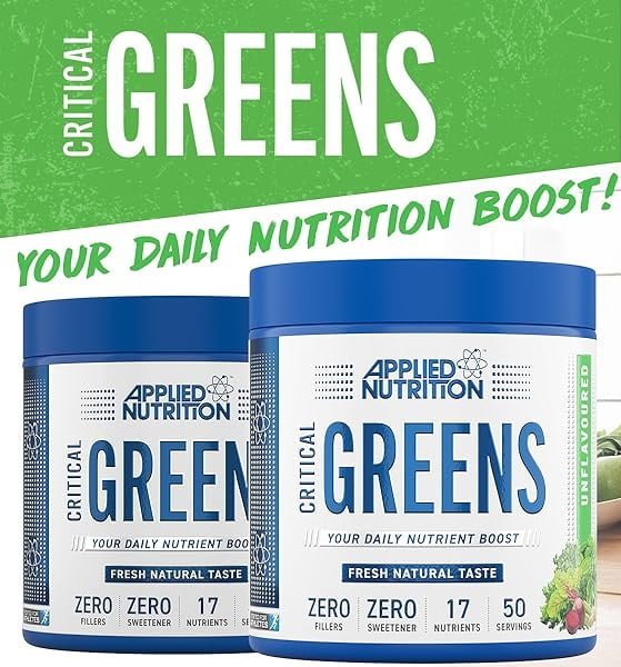 2x Applied Nutrition Critical Greens - 50 servings - natural price promotion combo