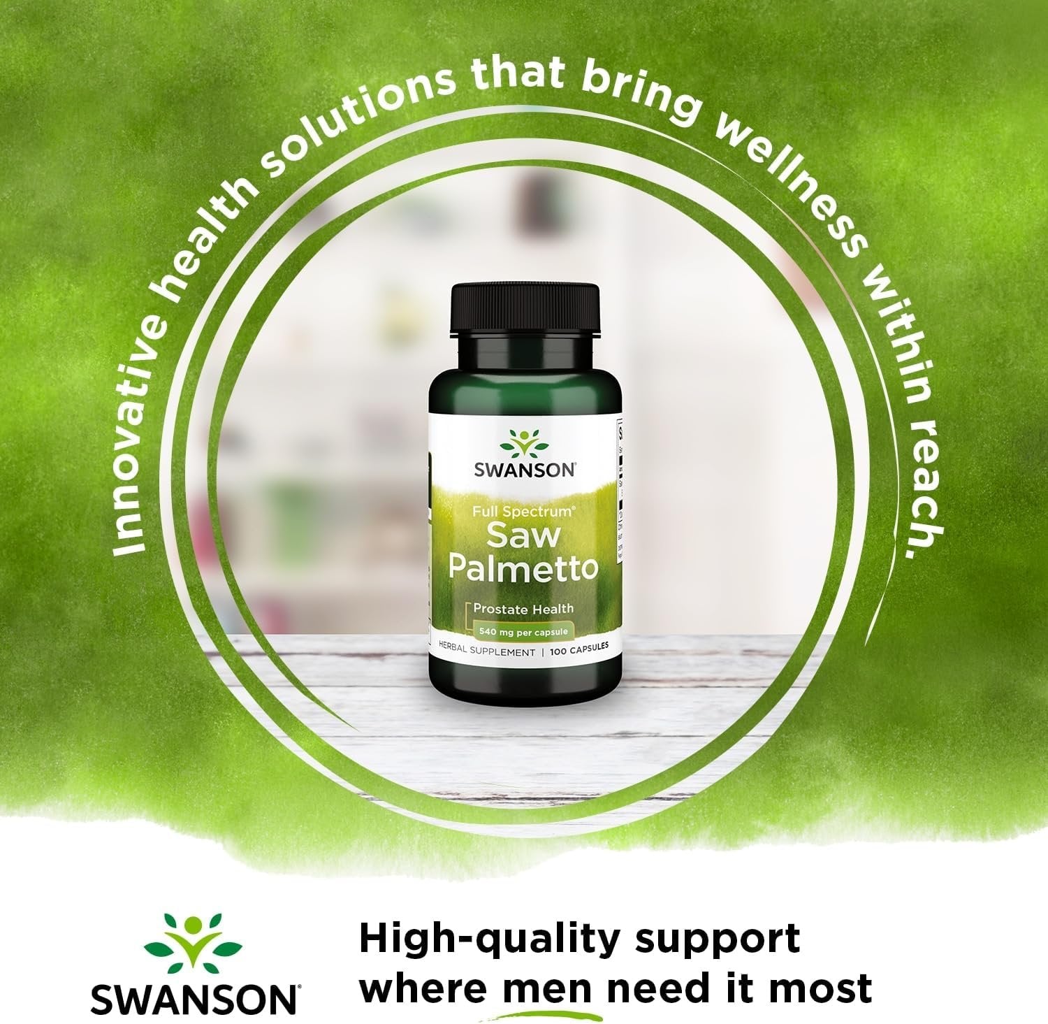 2x SWANSON, 540mg, Saw Palmetto (Gulsčioji Serenoja) kokybe