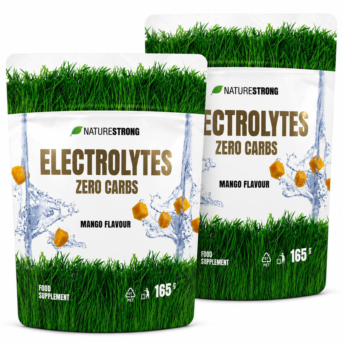 1+1 NatureStrong Electrolytes Zero Carbs – Mango, 30 porcji Elektrolity