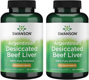 2xSwanson Desiccated Beef Liver 500mg