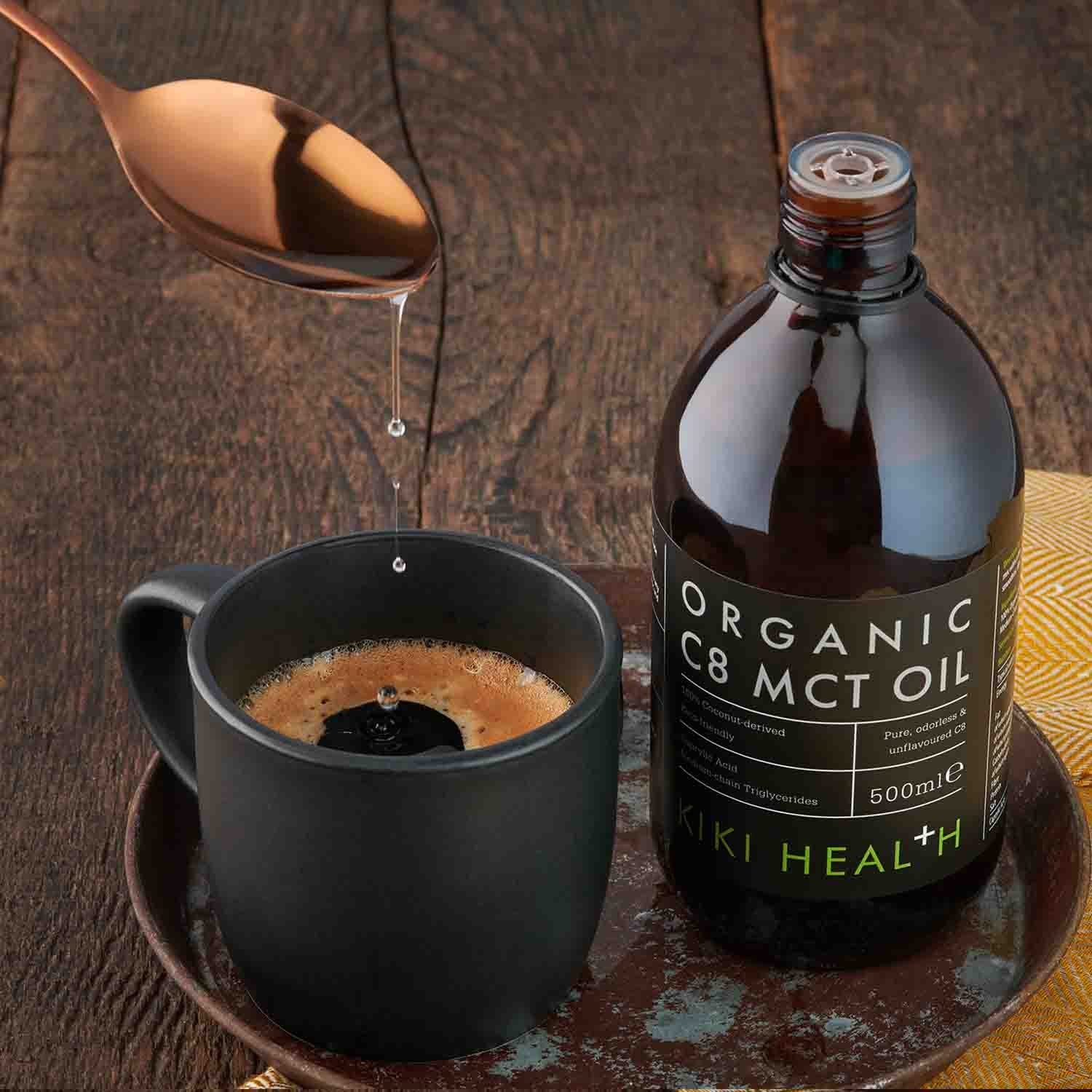 KIKI Health Organic C8 MCT Oil - 500 ml. usage