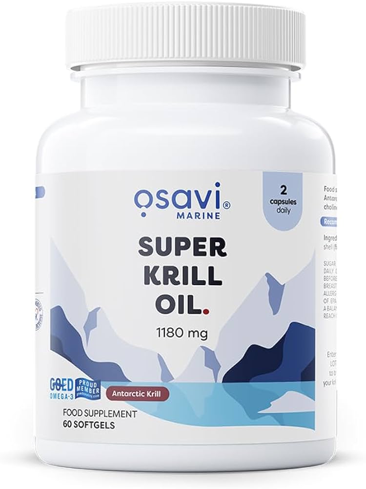 Osavi superkrilių aliejus 1180 mg, 60 kapsulių