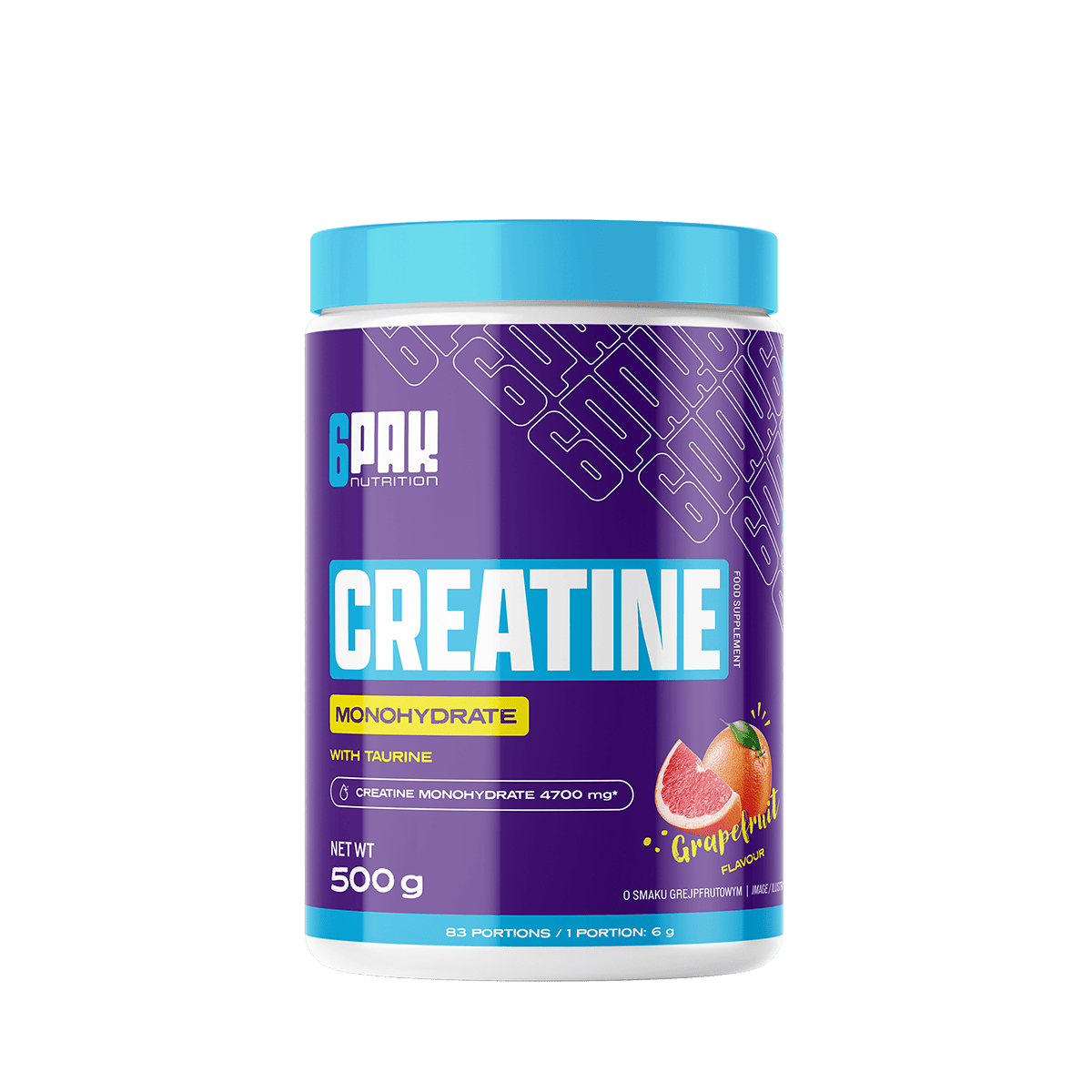 6PAK Monohydrat kreatyny – 500 g