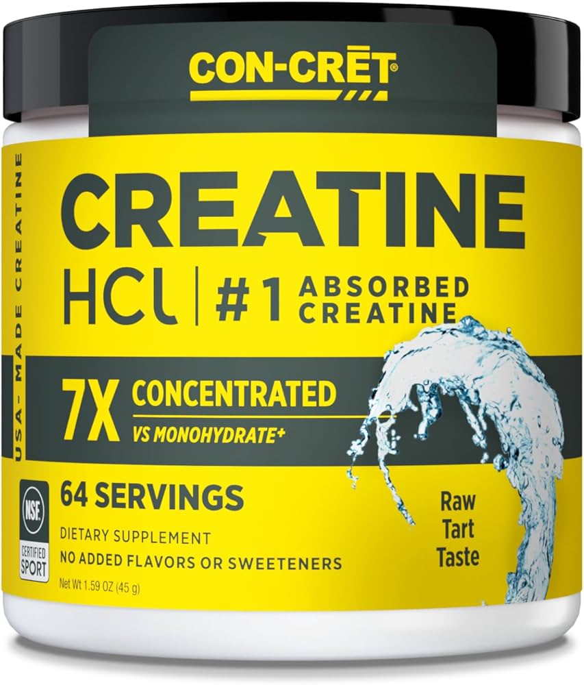 CON-CRĒT® PATENTED CREATINE HCl® 64 porcje