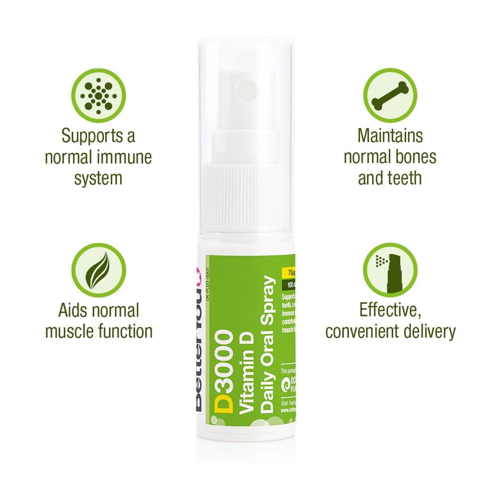 BetterYou D3000 Vitamin D Daily faktai