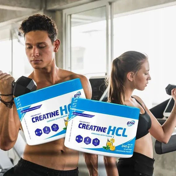 6PAK CREATINE HCL 240 g SŁOIK LEMONADE
