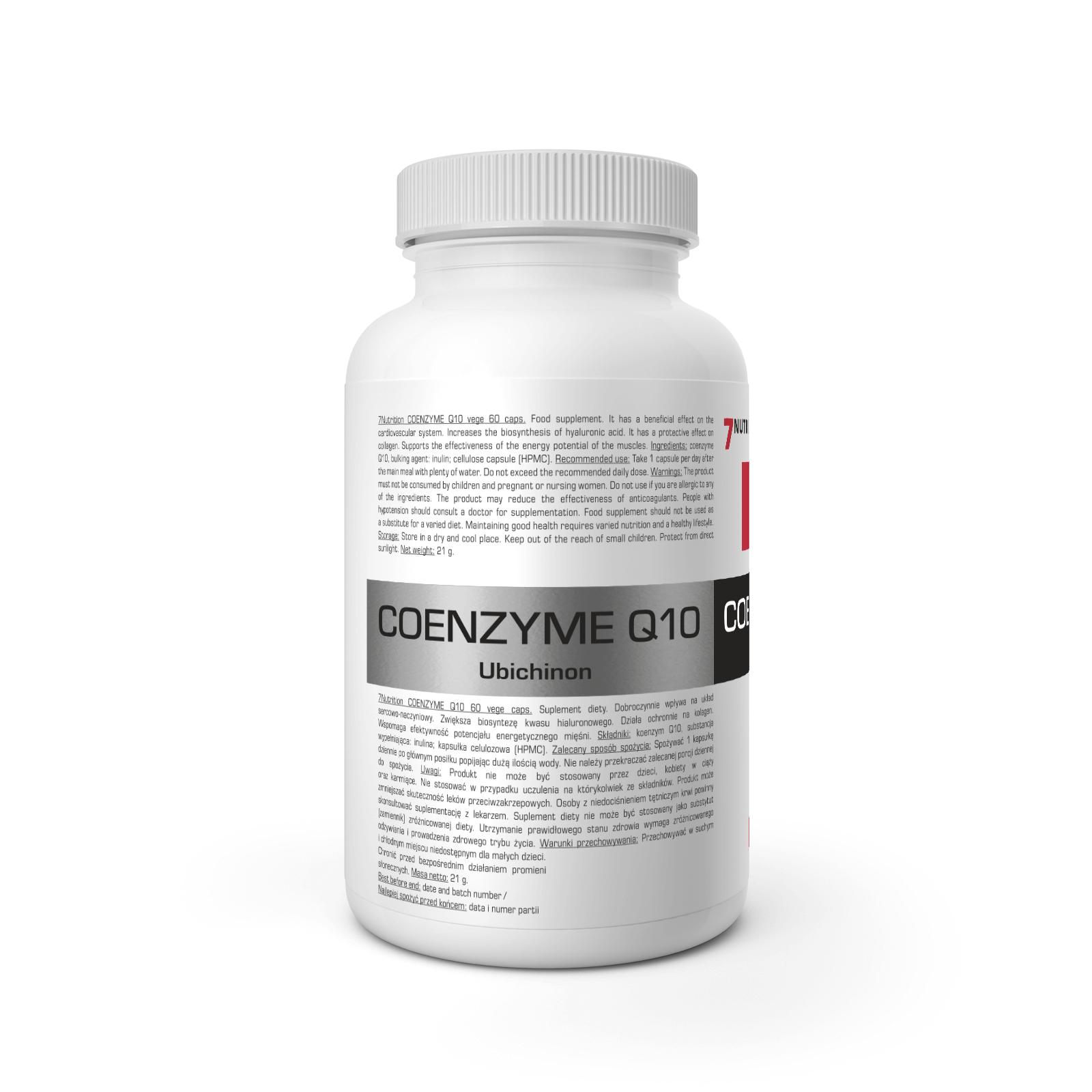 7 Nutrition Coenzyme Q10 200 mg 60 kaps. vartojimas