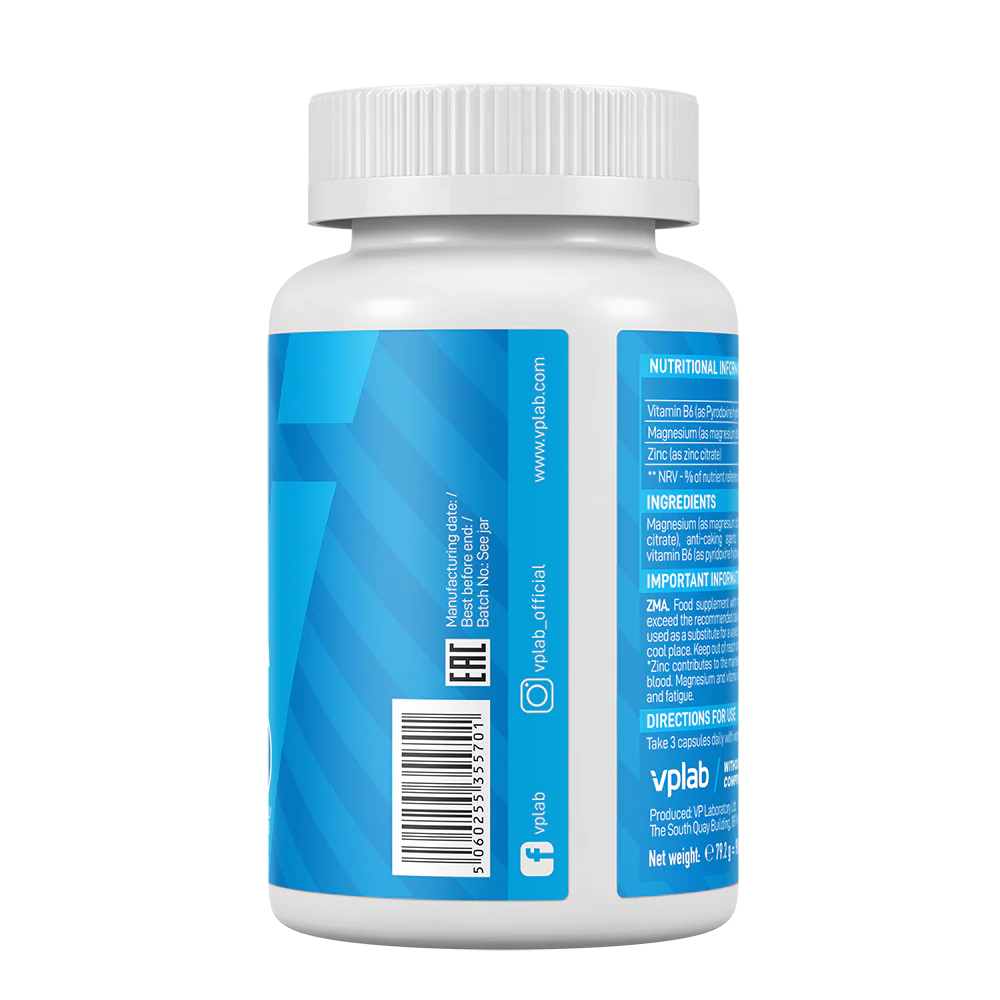 Vplab ZMA 90 capsules barcode