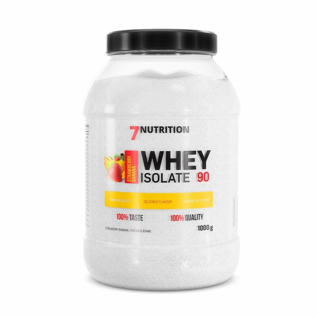 7Nutrition Whey Isolate 90 1kg braškių ir bananų skonio