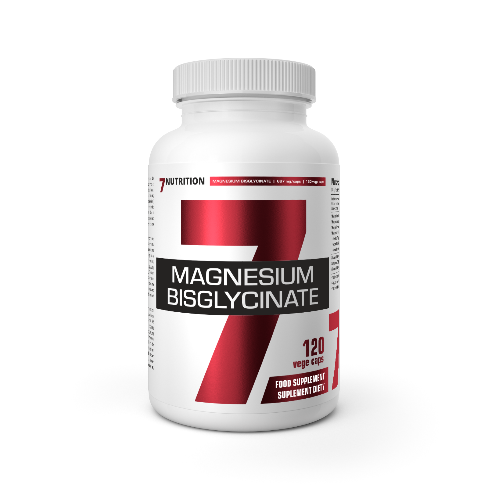 7Nutrition Magnesium Bisglycinate – 120 vege caps