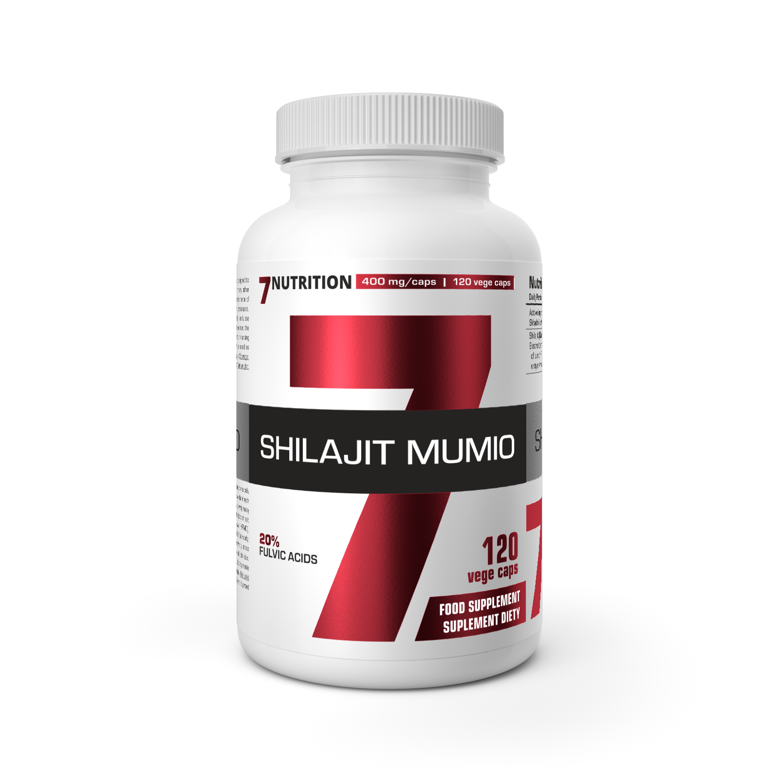 7Nutrition Shilajit Mumio 400mg 120 kaps.