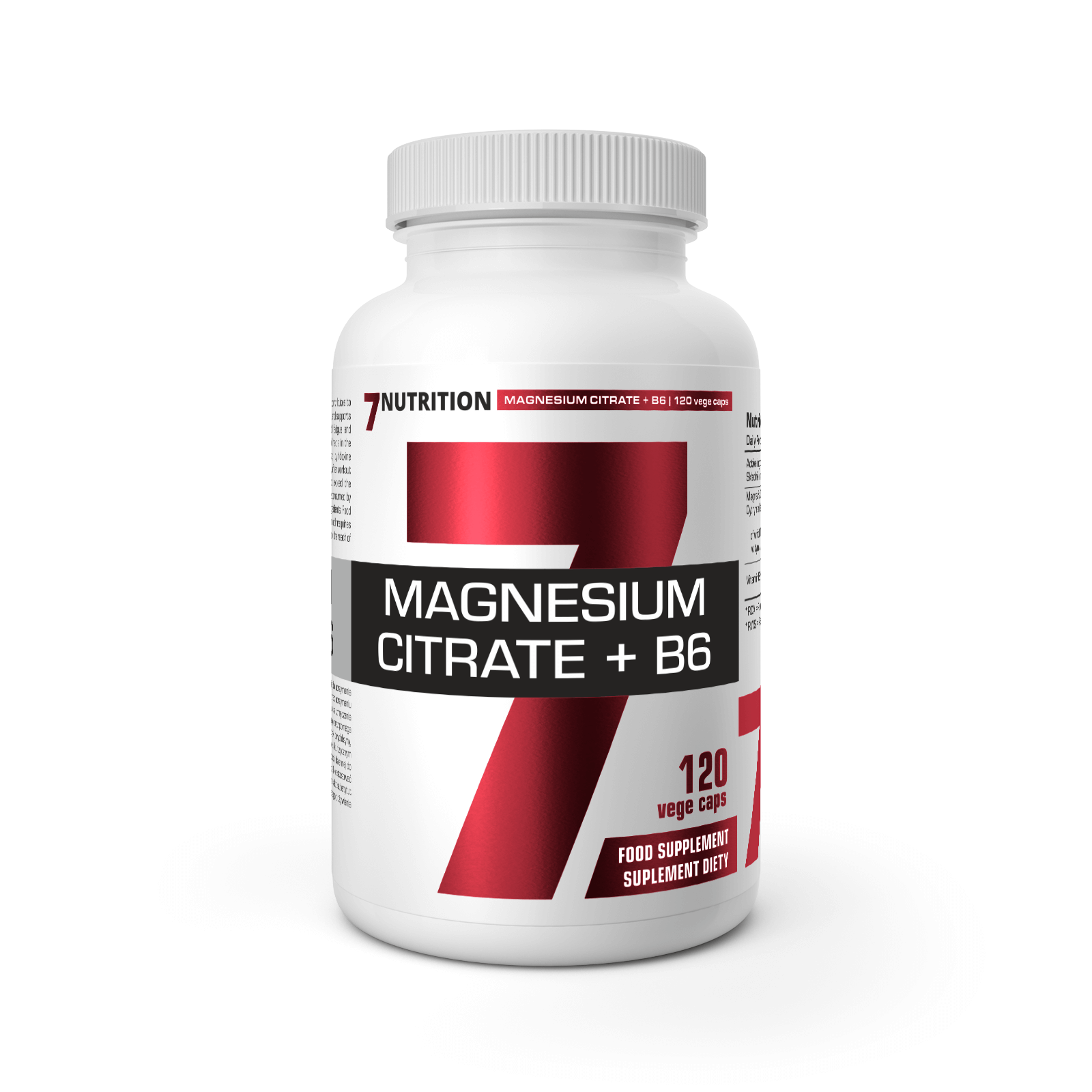7Nutrition Magnesium Citrate + B6 120 Vege Caps price