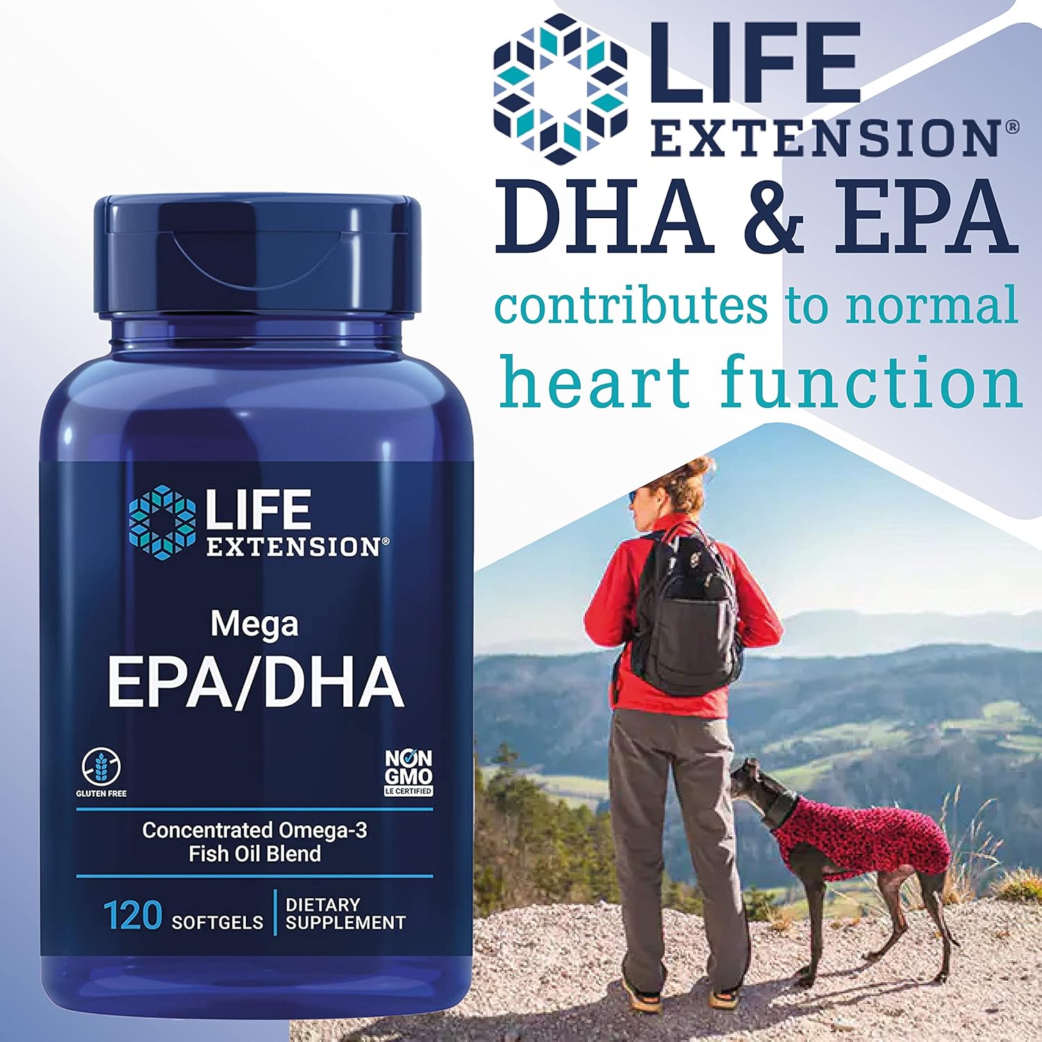 Life Extension Mega EPA/DHA, 120 kapsułek