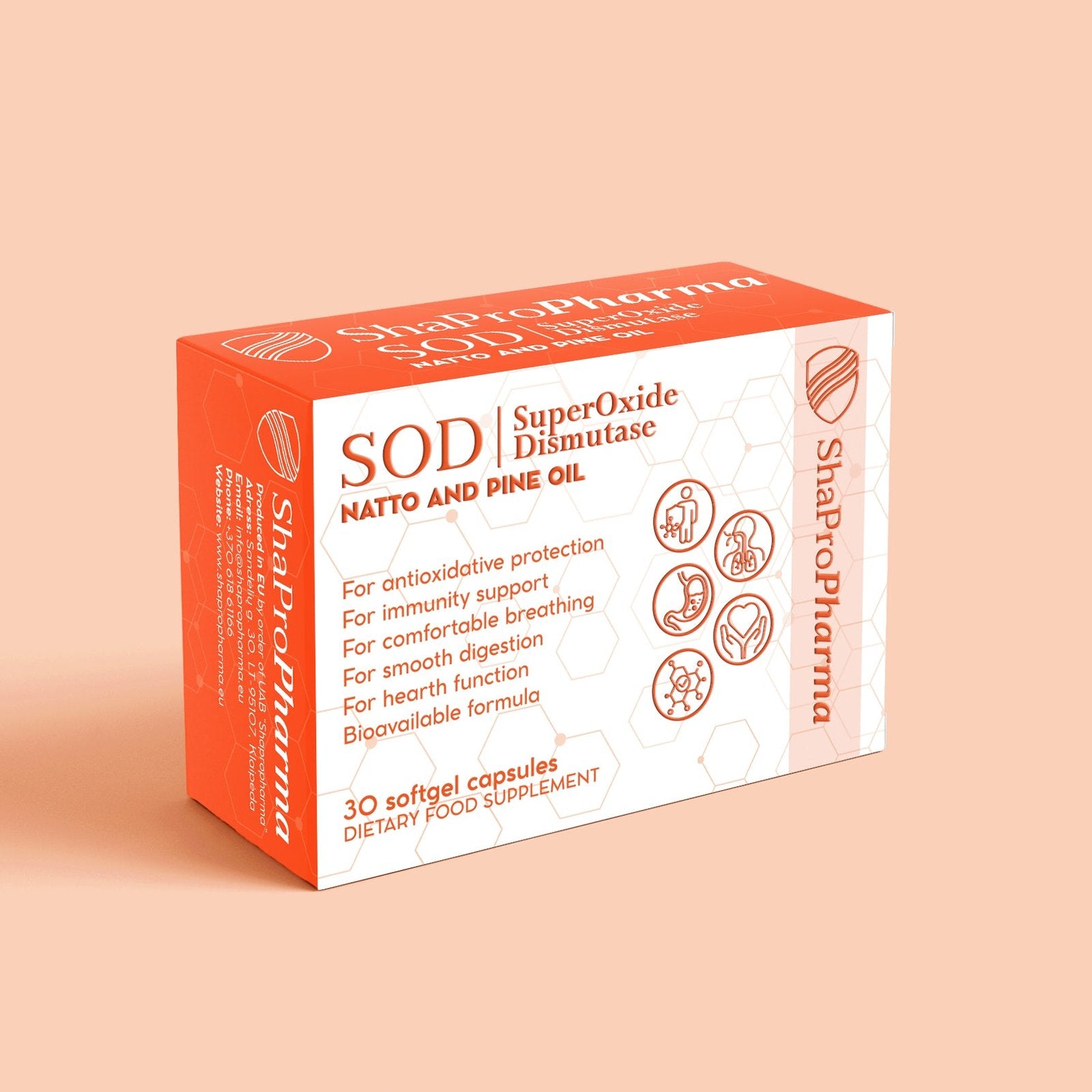 Shapropharma SOD (Superoxide dismutase + Natto + Scots pine) 30 capsules price