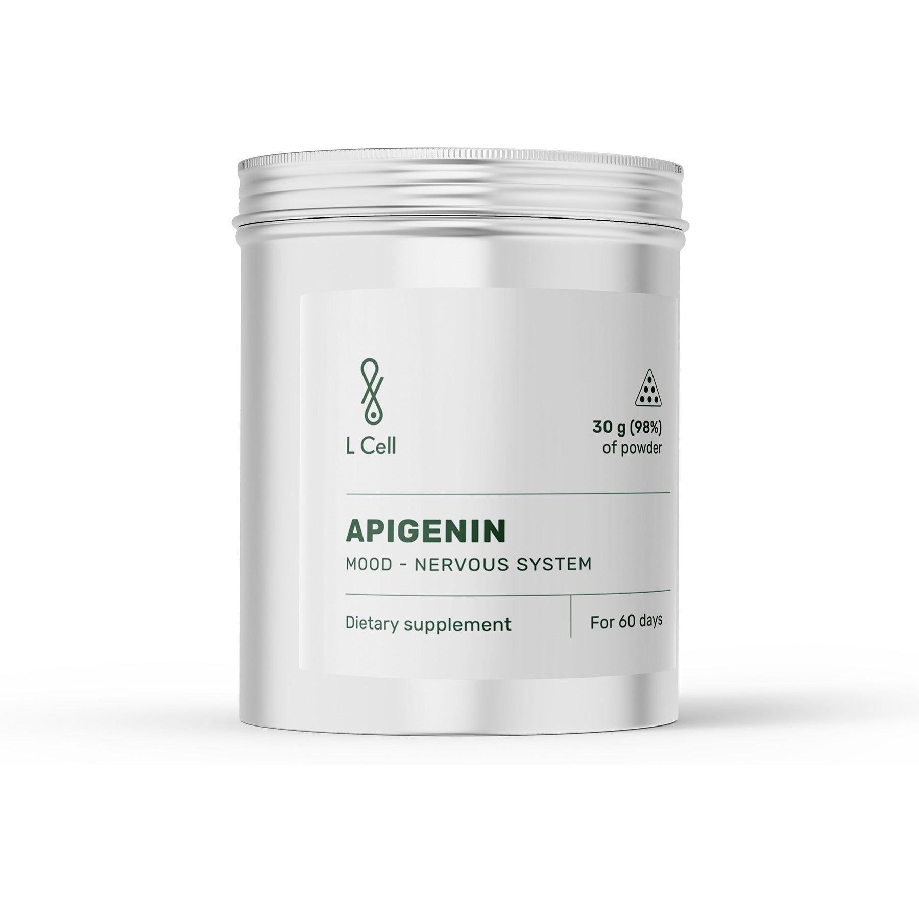 L Cell Apigenin Powder 30 g (60 dni, czystość 98%)