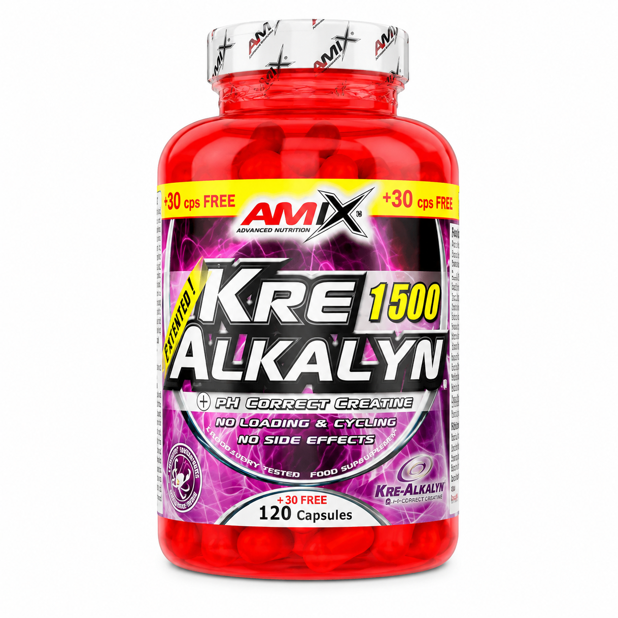 Amix Kre-Alkalyn 1500 150 Caps (120 + 30 Free)