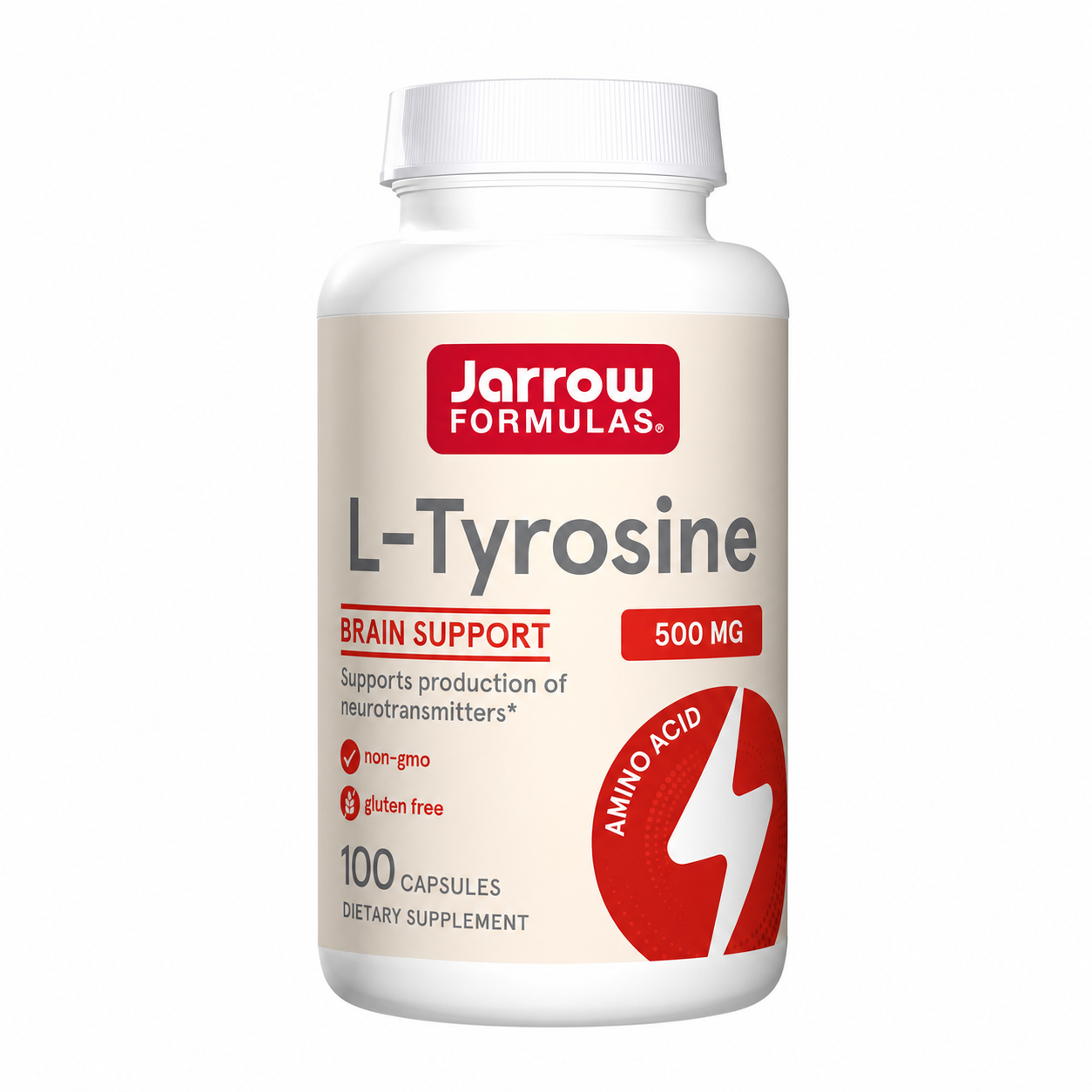 Jarrow Formulas L-tyrozyna, 500 mg – 100 kapsułek