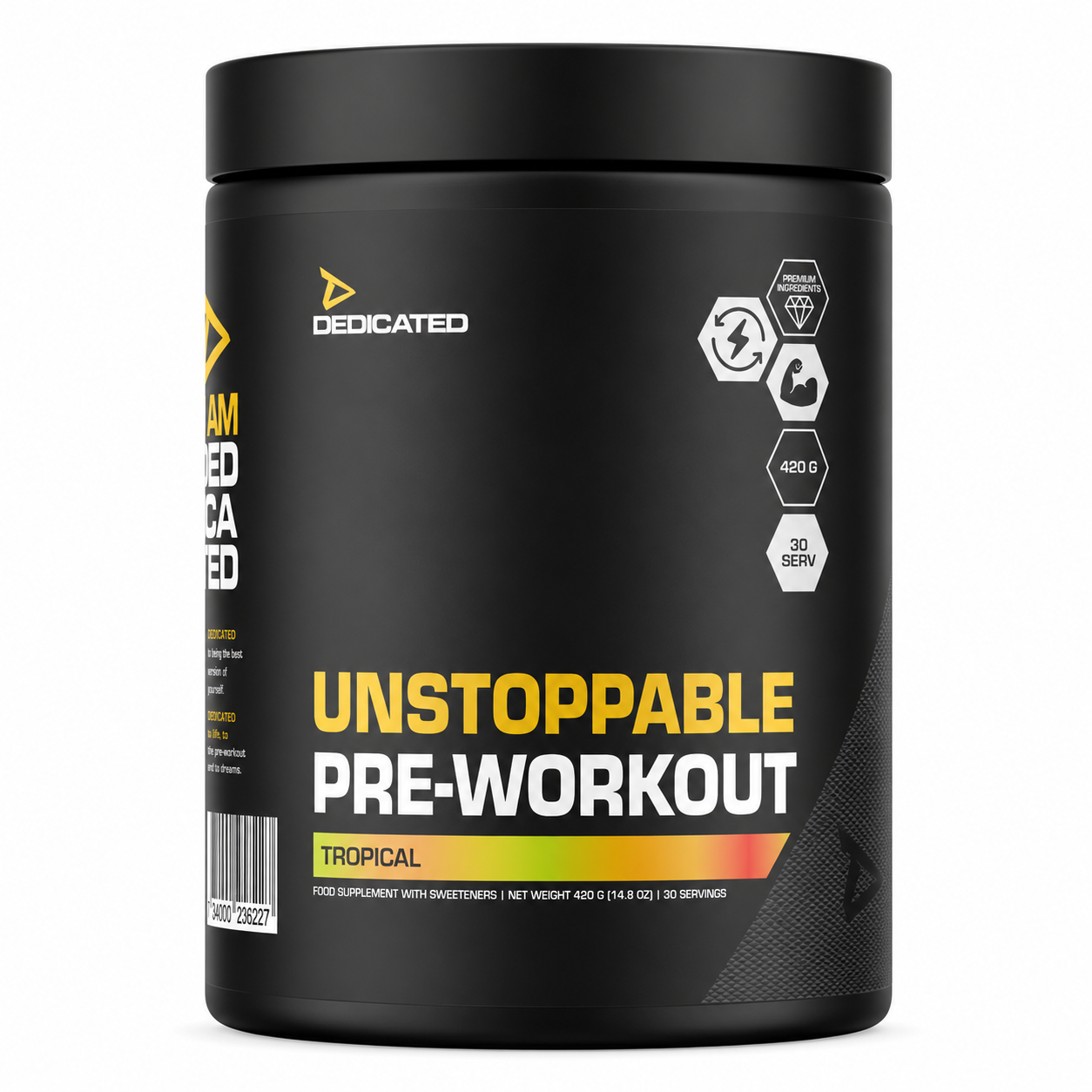 Dedicated UNSTOPPABLE™ przedtreningówka – 420 g