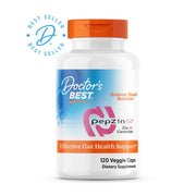 Doctor's Best PepZin GI – 120 kapsułek wegetariańskich | kompleks cynku i L-karnozyny