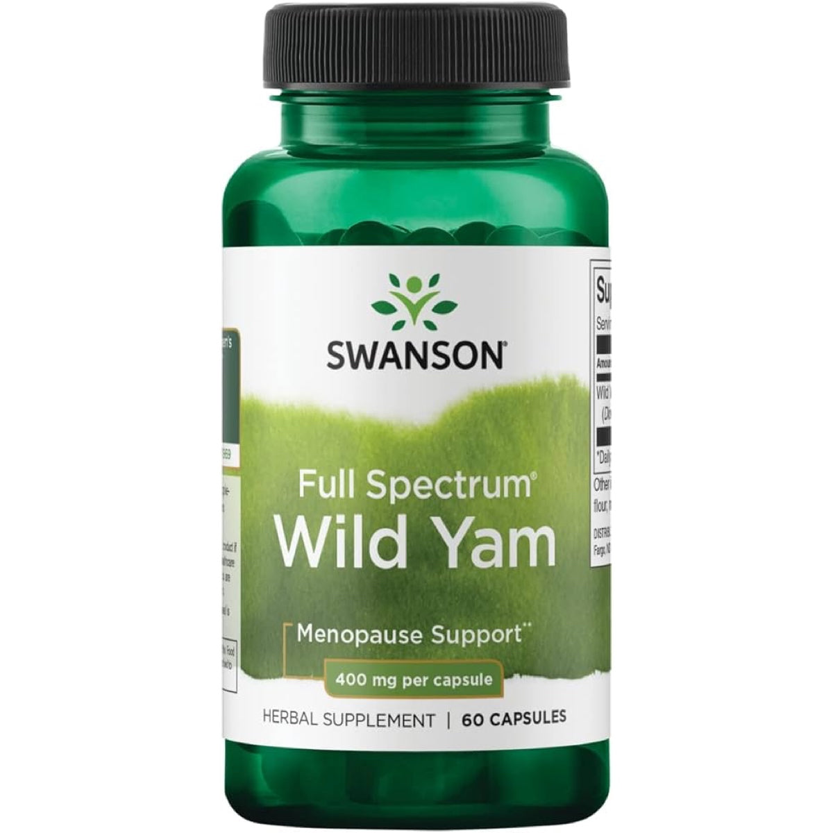 Swanson Full Spectrum Wild Yam, 400 mg – 60 kapsułek