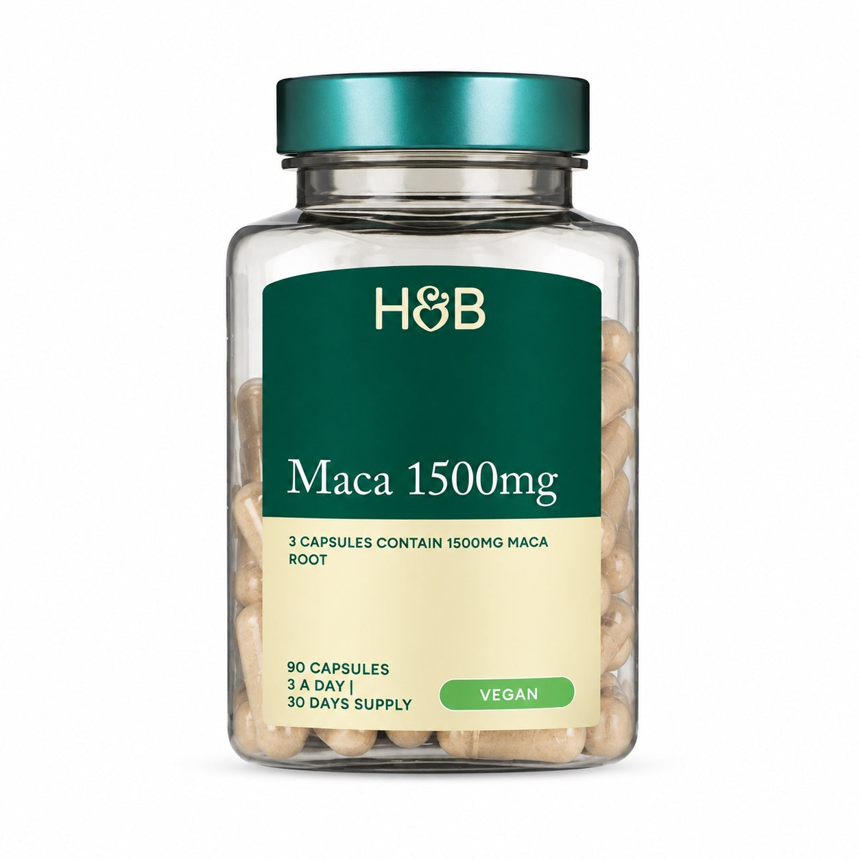 Holland & Barrett MACA 1500 mg, 90 kapsułek