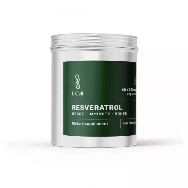 L CELL TRANS RESWERATROL 300 mg, 60 kapsułek