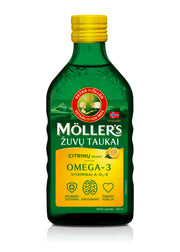 MÖLLER’S Omega-3 olej rybi o smaku cytrynowym, 250 ml