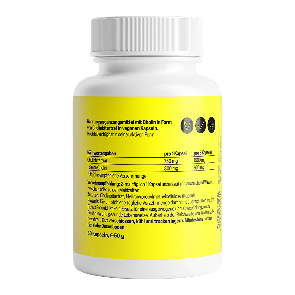 Zein Pharma Choline (winian choliny), 600 mg – 60 kaps.