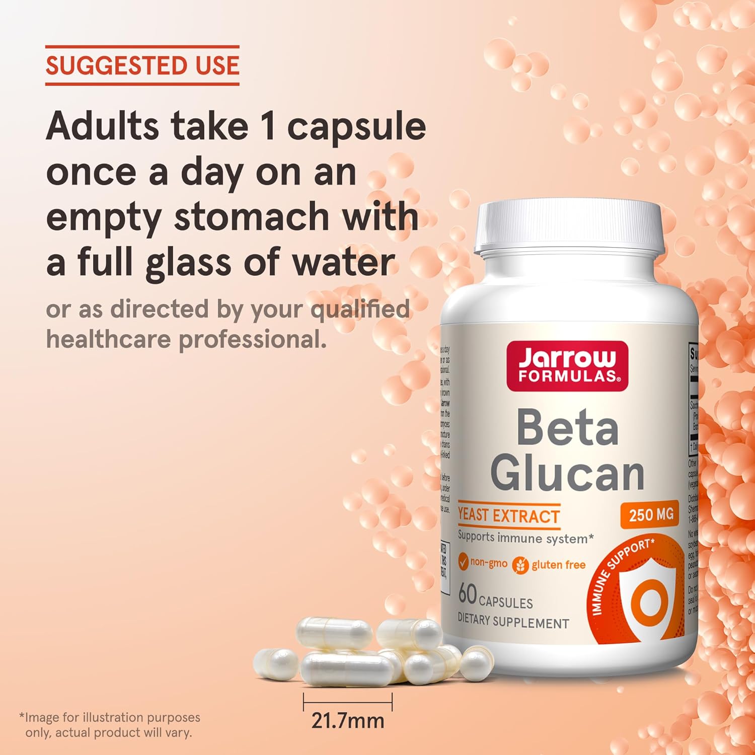 Jarrow Formulas Beta-glukan 250 mg – 60 kapsułek