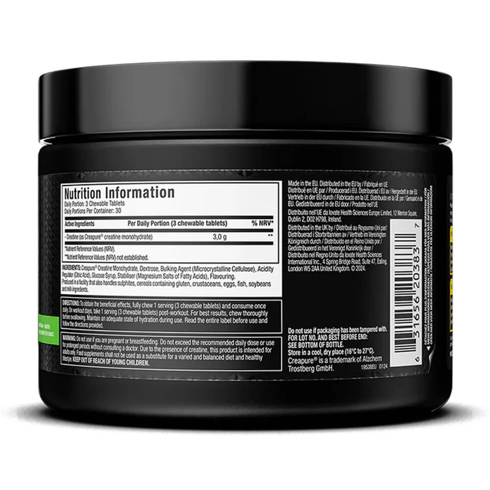 MuscleTech Creapure® Creatine Chews Citrus Burst – 90 kramtomųjų tablečių