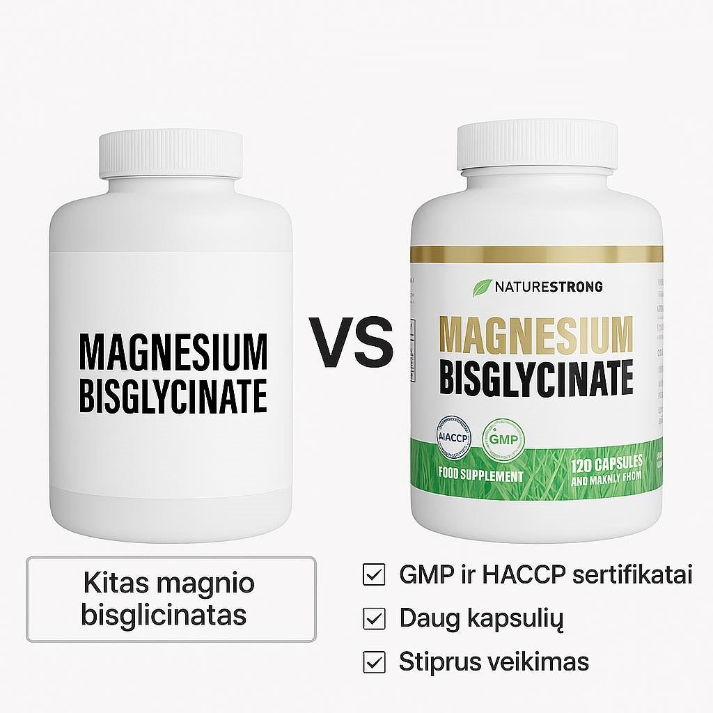 NatureStrong – Bisglicynian magnezu, 120 kaps. | Bisglicynian magnezu