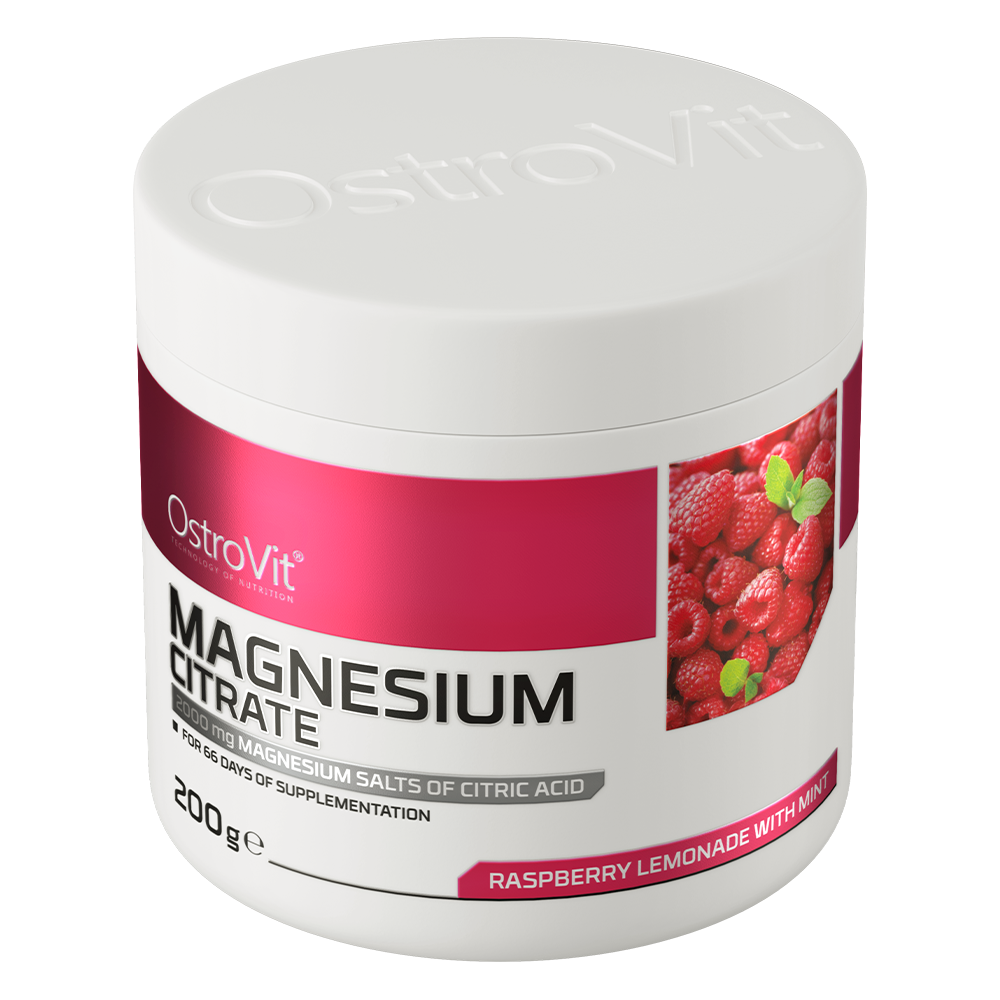 OstroVit Magnesium Citrate Raspberry Lemonade & Mint – 200 g