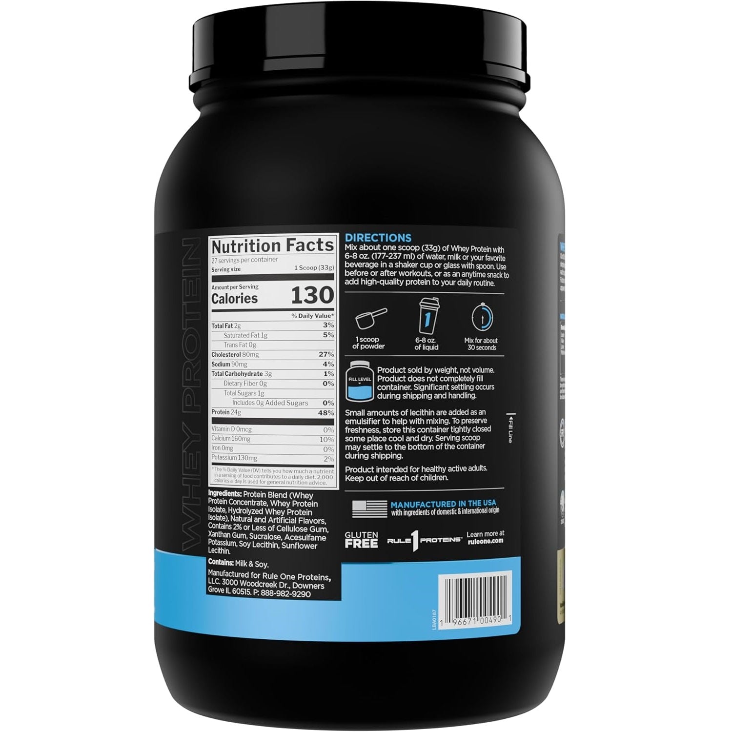Rule One R1 Whey Blend – 878–918 g