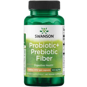 Swanson Probiotic+ Prebiotic Fiber, 60 kapsułek wegetariańskich