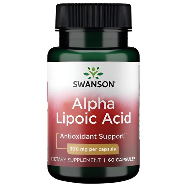 Swanson kwas alfa-liponowy ALA 300 mg 60 kaps.