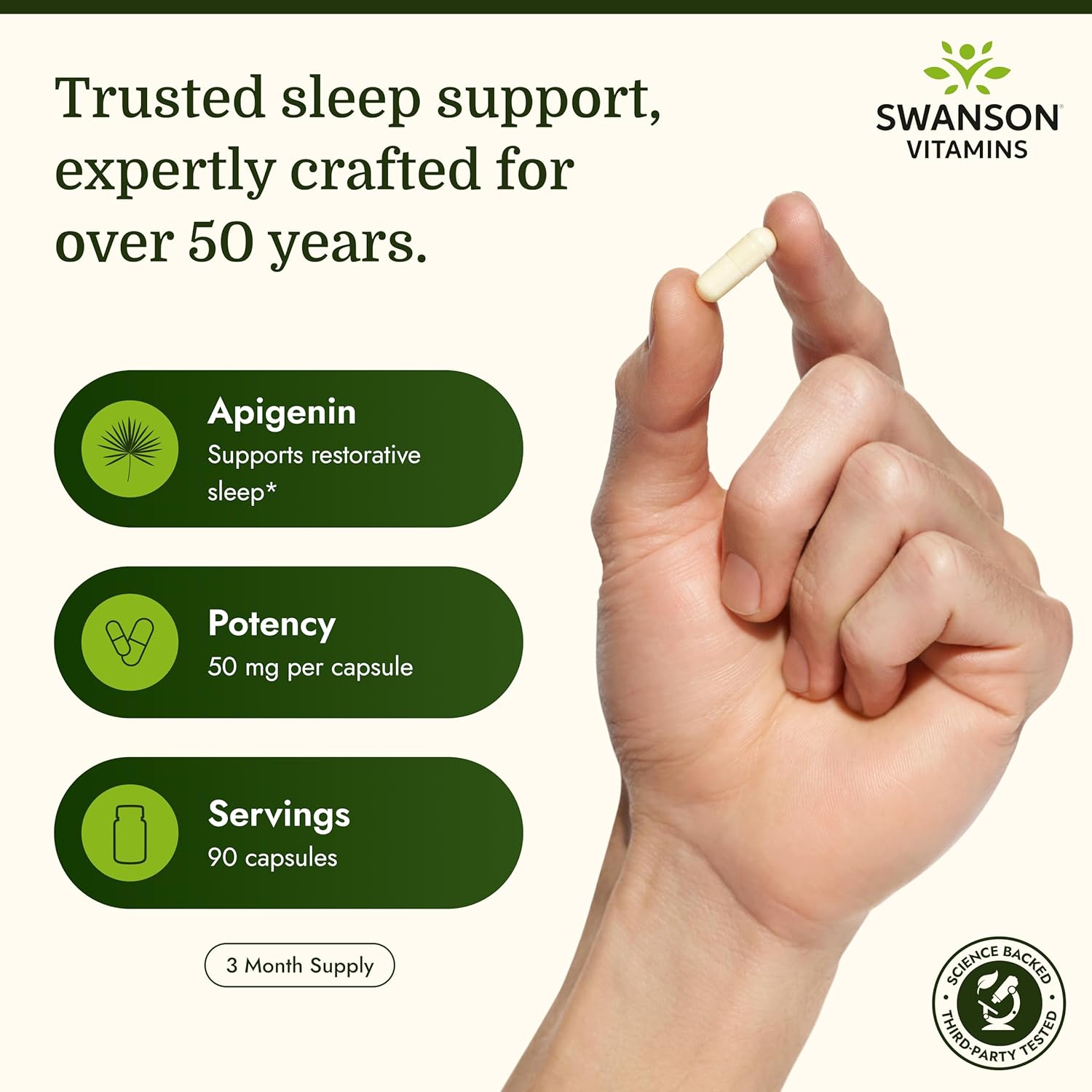 Swanson Apigenin 50 mg - 90 capsules
