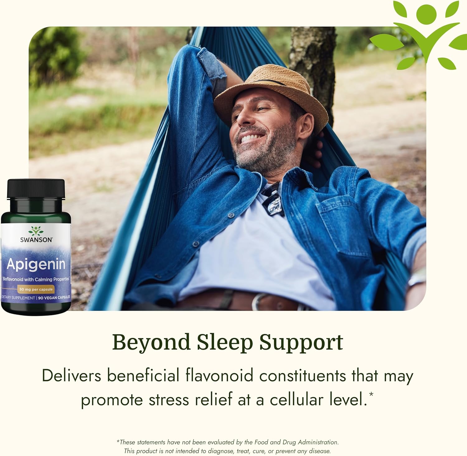 Swanson Apigenin 50 mg - 90 capsules