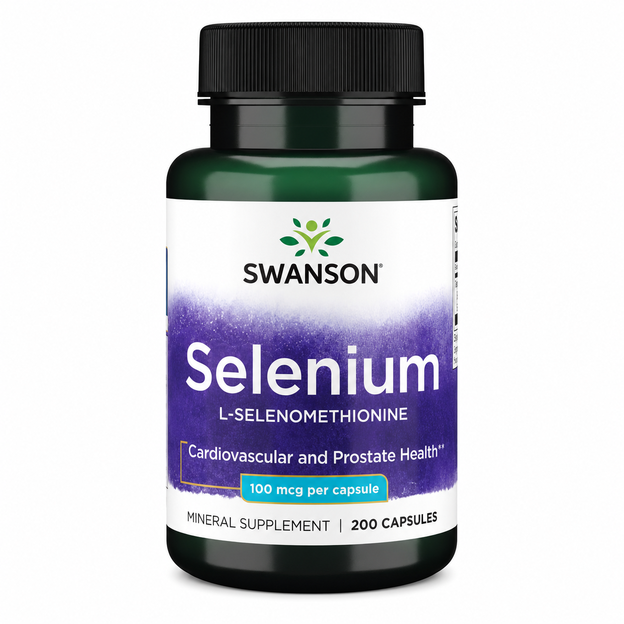 Swanson Selen (L-selenometionina) 100 mcg, 200 kapsułek