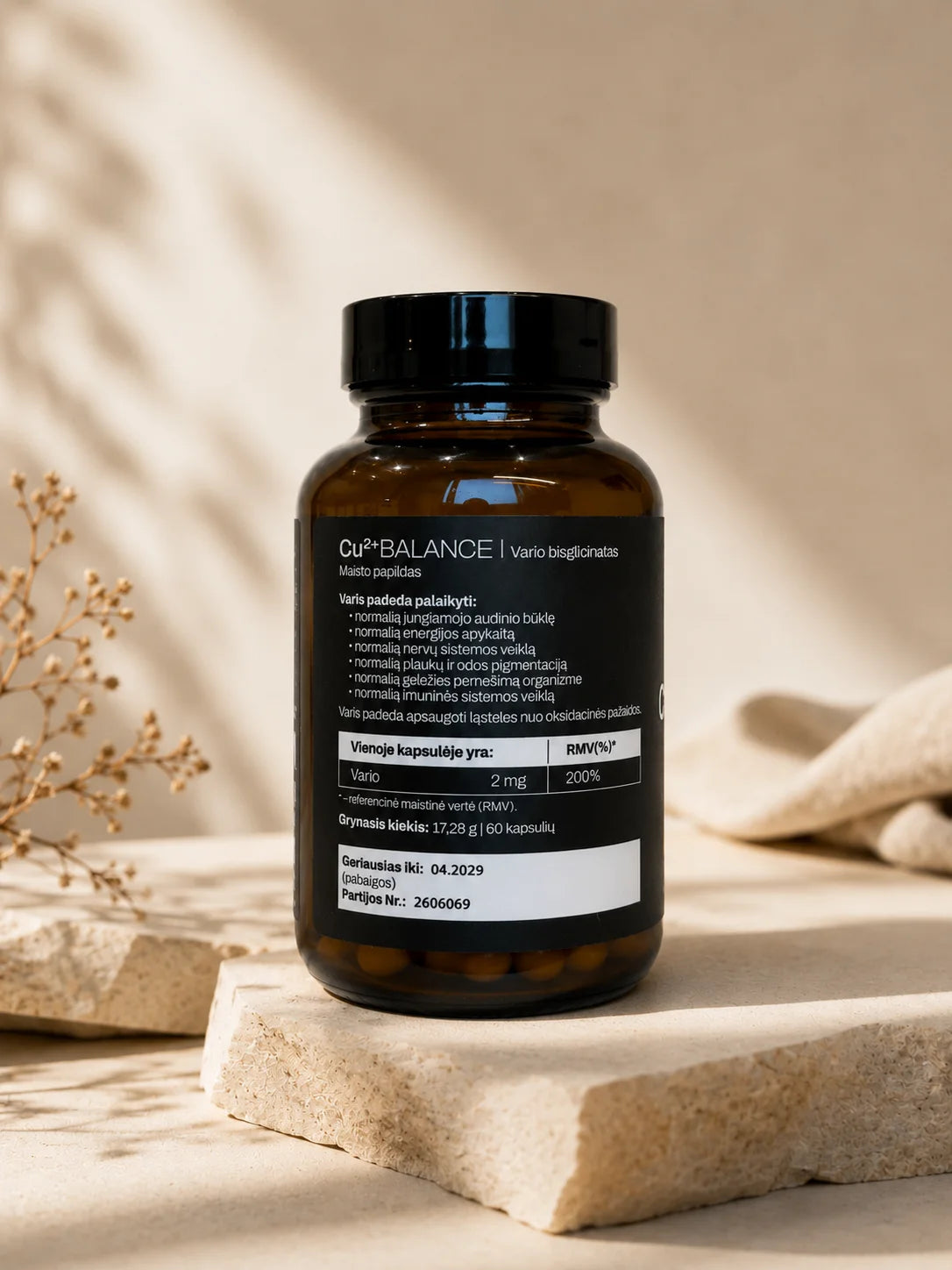 Vitamin Sea Cu²⁺ BALANCE Copper Bisglycinate 60 Capsules