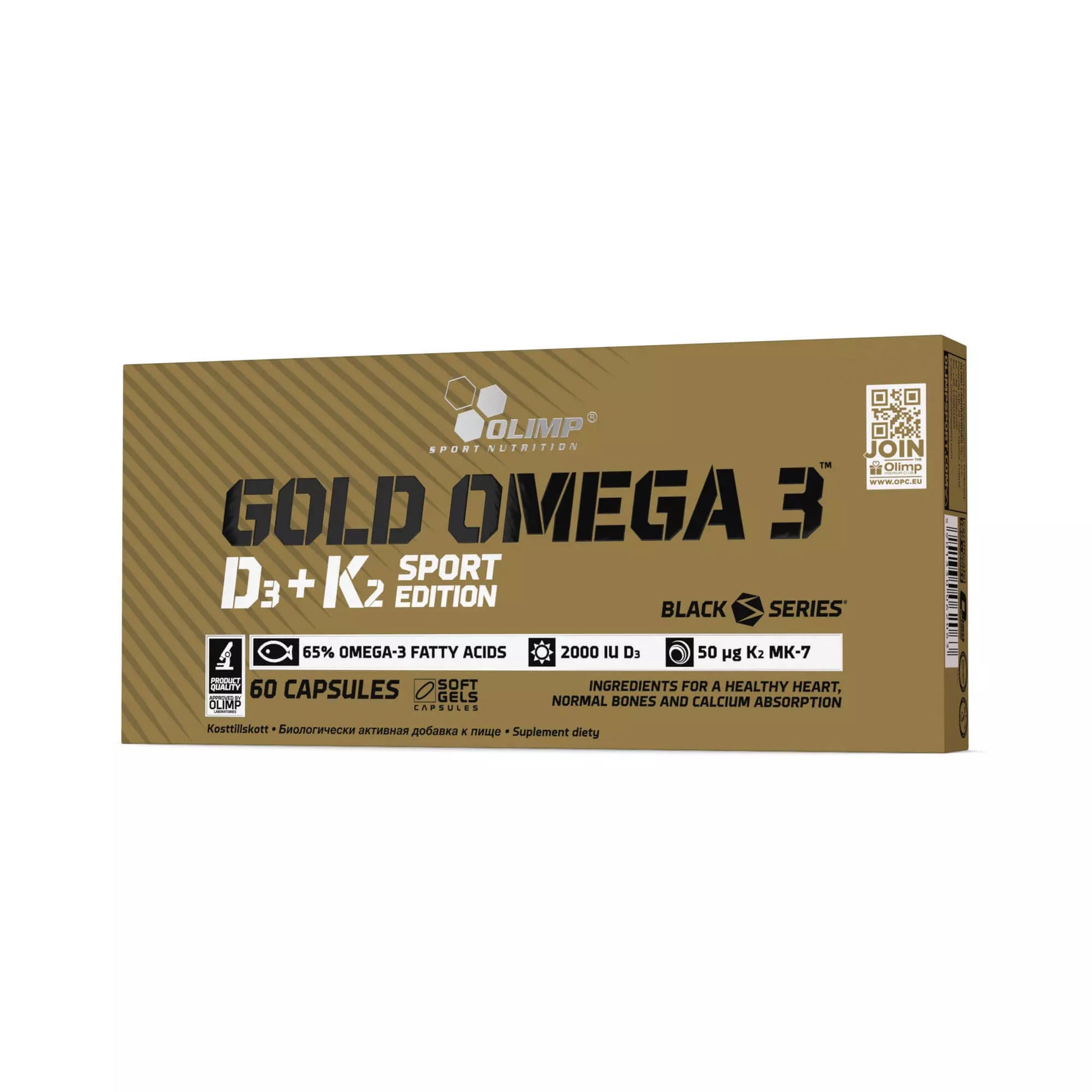Olimp Gold Omega 3™ D3+K2 Sport Edition - 60 Kaps promotion