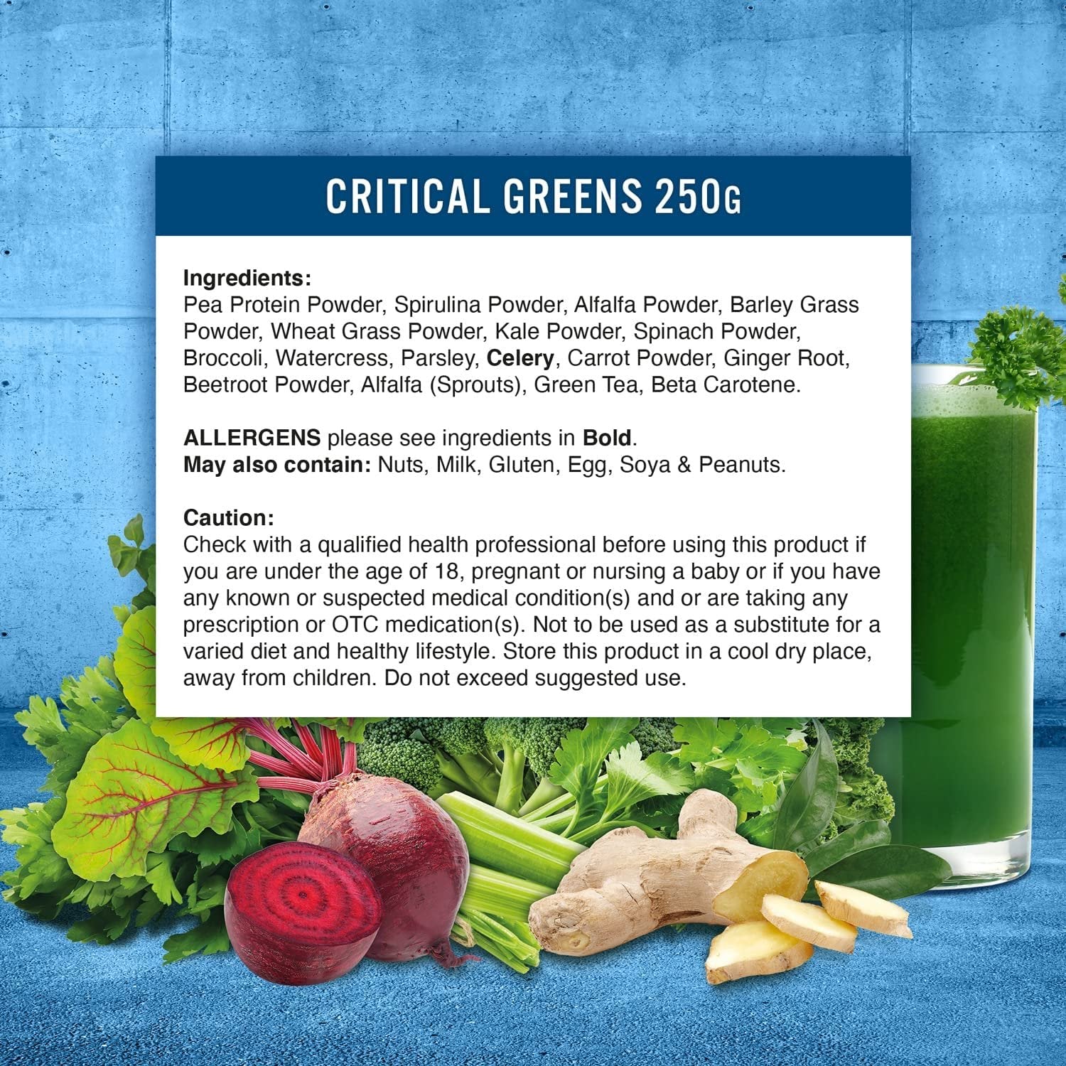 Composition of Applied Nutrition Applied Critical greens