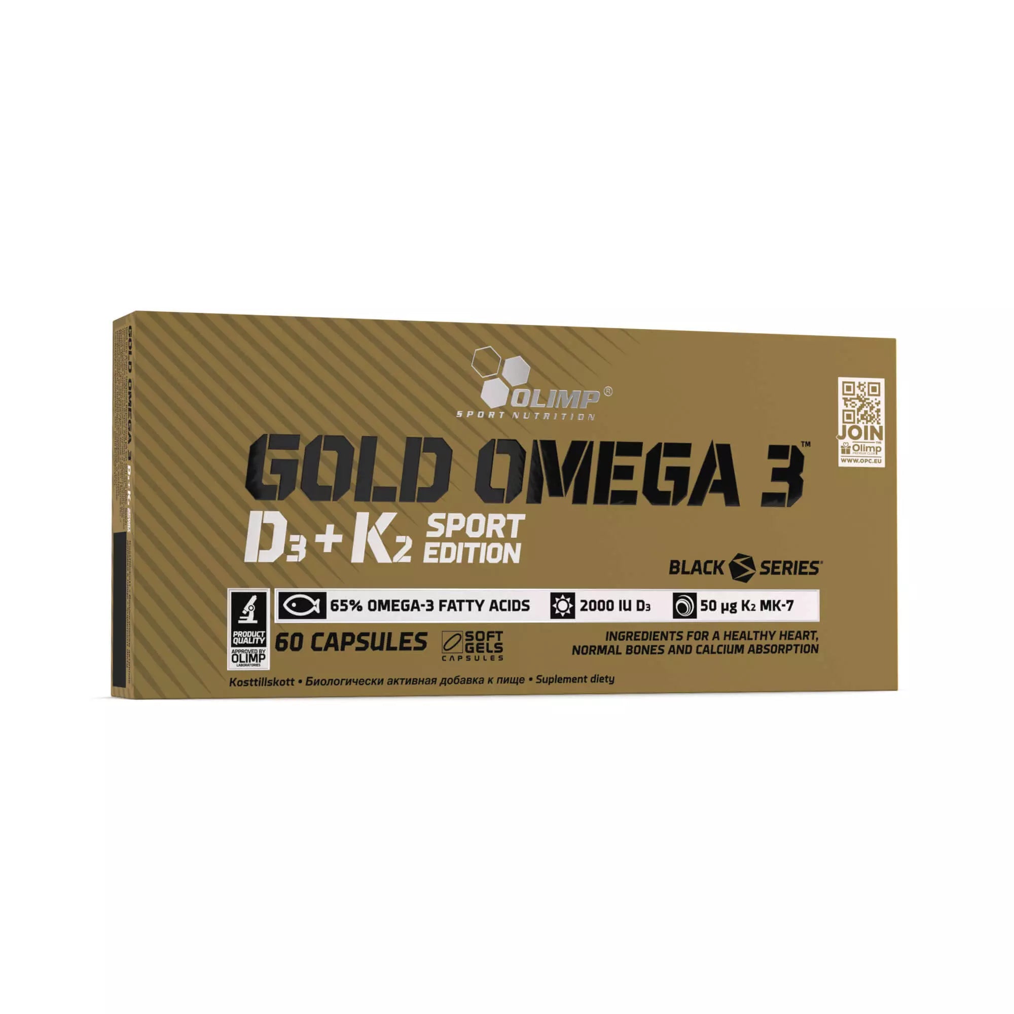 Olimp Gold Omega 3™ D3+K2 Sport Edition - 60 Kaps price