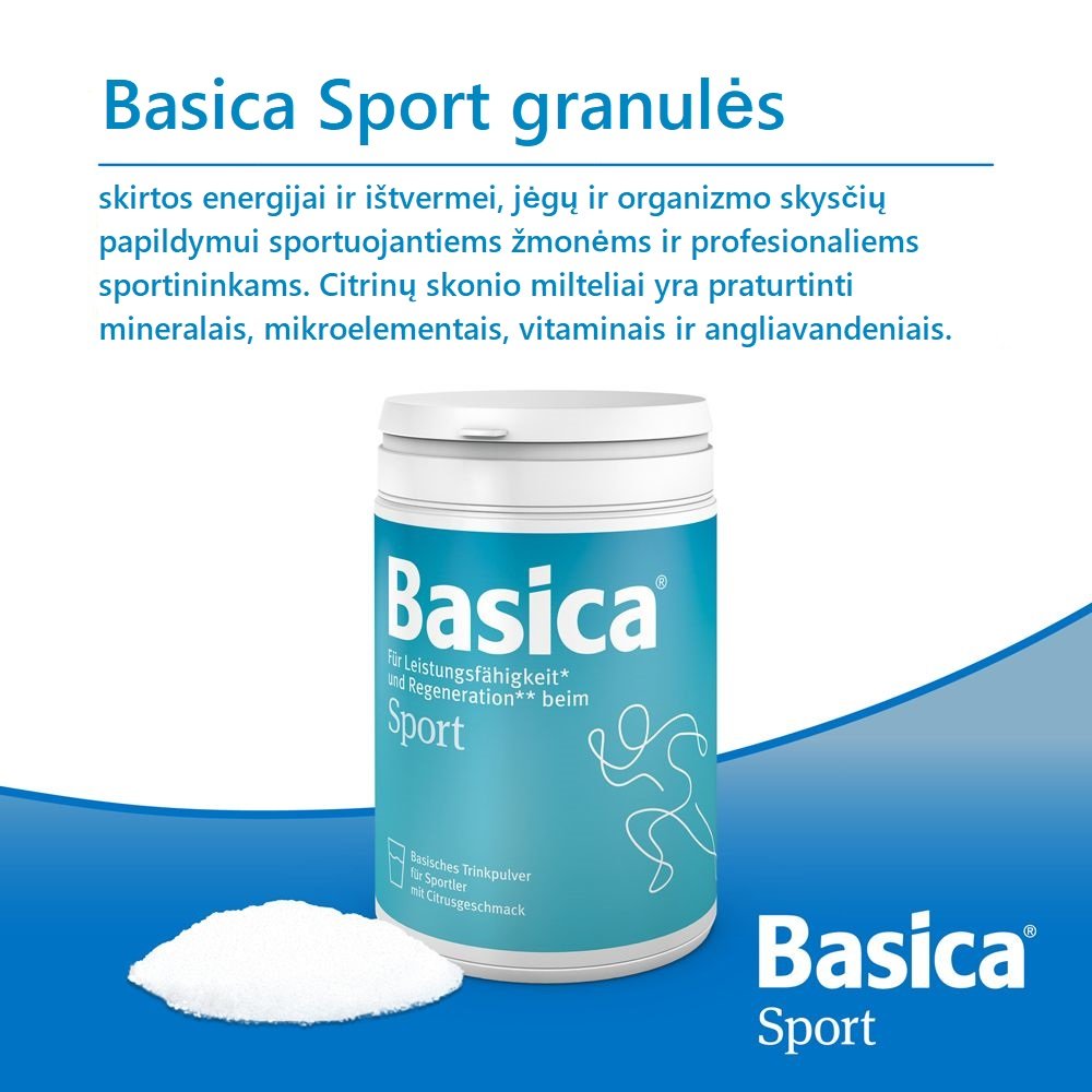 Basica® Sport powder ready to drink 660g powder banner