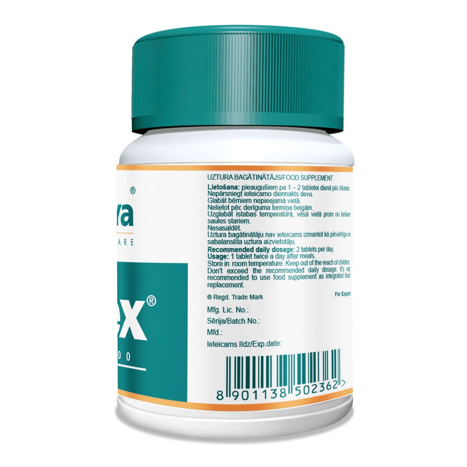 Composition of Himalaya™ Gasex 100 tablets